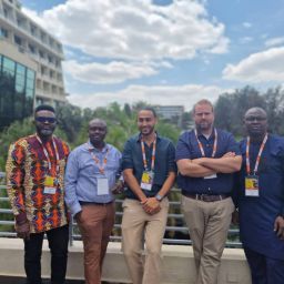 Ike Nana Amoatin, Product Manager, MainOne; Emmanuel Kwarteng, Country Manager, MainOne Ghana; Charles Bonnaire, Business Development Manager, Equinix, Amsterdam; Roderick De Boer, Commercial Development Director – Africa, Equinix; Oluwasayo Oshadami, GM Technical Solutions, MainOne.