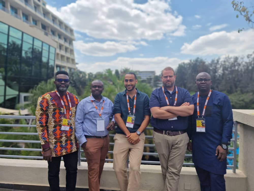 Ike Nana Amoatin, Product Manager, MainOne; Emmanuel Kwarteng, Country Manager, MainOne Ghana; Charles Bonnaire, Business Development Manager, Equinix, Amsterdam; Roderick De Boer, Commercial Development Director – Africa, Equinix; Oluwasayo Oshadami, GM Technical Solutions, MainOne.